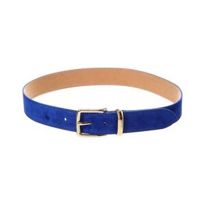 Isabella Rossetti Amber Suede Belt, Blue